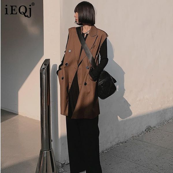 women's vests ieqj 2021 women fashion minimalism all-match big size double breasted lapel mid-length suit vest summer spring 3f1209, Black;white
women's vests ieqj 2021 women fashion minimalism all-match big size double breasted lapel mid-length suit vest summer spring 3f1209, Black;white