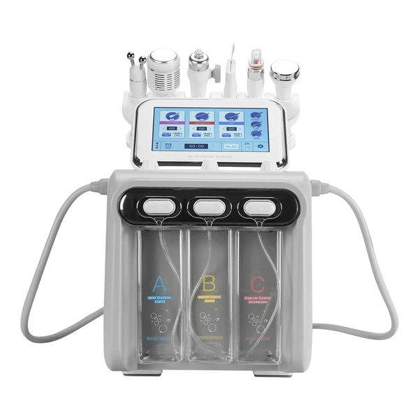 6 in1 h2-o2 hydradermabrasion oxygen jet skin lifting spa facial hydro facial microdermabrasion machine water dermabrasion, Black;white
6 in1 h2-o2 hydradermabrasion oxygen jet skin lifting spa facial hydro facial microdermabrasion machine water dermabrasion, Black;white