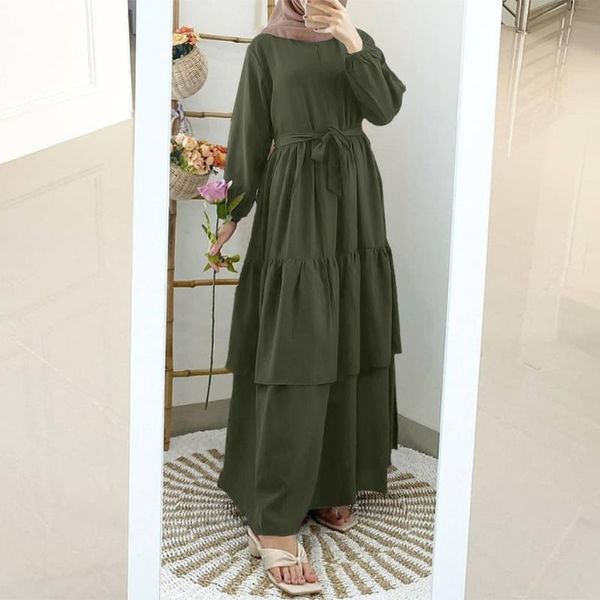 ethnic clothing zanzea women puff sleeve dresses fashion ruffled hem robe casual maxi sundress loose belted kaftan muslim long dress retro a, Red
ethnic clothing zanzea women puff sleeve dresses fashion ruffled hem robe casual maxi sundress loose belted kaftan muslim long dress retro a, Red