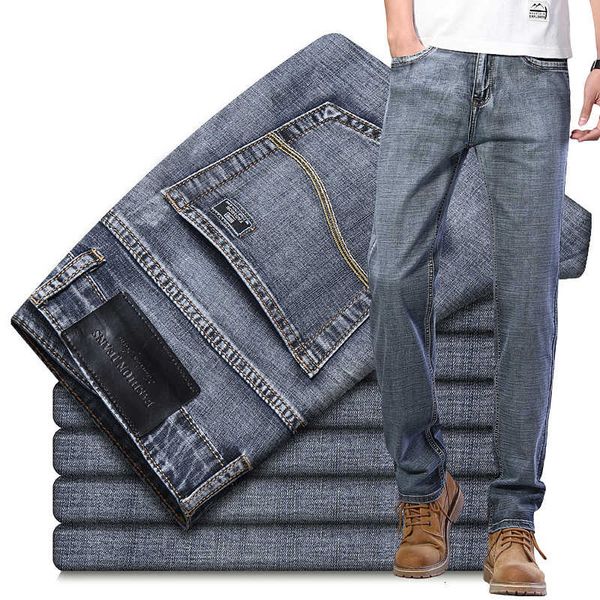 2021 new men jeans busine business mode soft stretch denim men's brand fit broek black blue
2021 new men jeans busine business mode soft stretch denim men's brand fit broek black blue