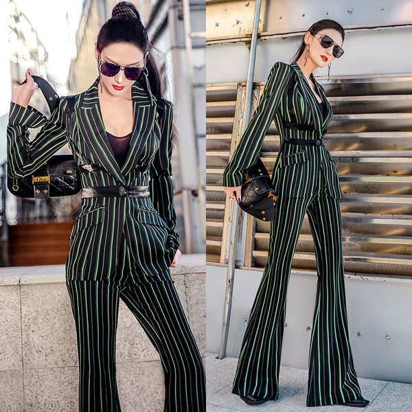 western style spring dark green autumn striped small micro-burnt suit y430 pants onrr, Black;brown
western style spring dark green autumn striped small micro-burnt suit y430 pants onrr, Black;brown