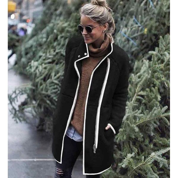 women's jackets ladies stand collar warm jacket autumn and winter plush fashion zip button coat women, Black;brown
women's jackets ladies stand collar warm jacket autumn and winter plush fashion zip button coat women, Black;brown