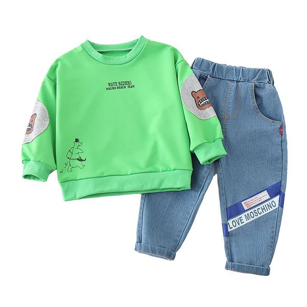 childrens clothes sets spring autumn cotton fashion kids 2pcs suit bear print pullover+pants denim baby boy outfit cute coats, White
childrens clothes sets spring autumn cotton fashion kids 2pcs suit bear print pullover+pants denim baby boy outfit cute coats, White