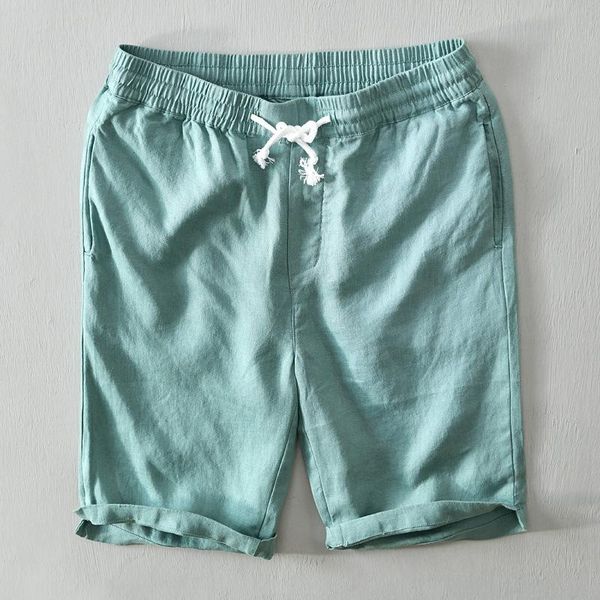 men's shorts pure linen summer solid color cutting mens short trousers plus size drawstring vacation holiday pants, White;black
men's shorts pure linen summer solid color cutting mens short trousers plus size drawstring vacation holiday pants, White;black