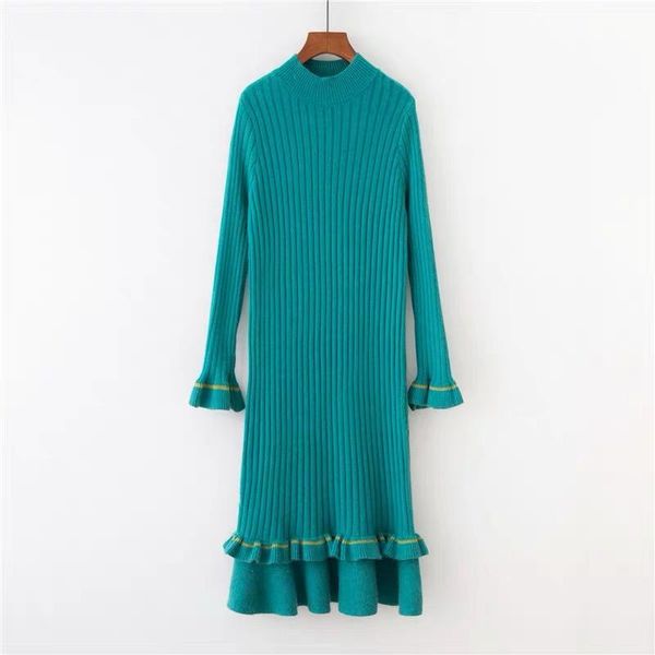 casual dresses perhaps u green pink stand collar long sleeve ruffle knitted solid knee length sheath bodycon autumn winter dress elegant d13, Black;gray
casual dresses perhaps u green pink stand collar long sleeve ruffle knitted solid knee length sheath bodycon autumn winter dress elegant d13, Black;gray