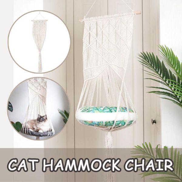 cat beds & furniture hammocks 1pc cotton rope weaving chair home indoor outdoor garden yard decor house for pet cats j#30
cat beds & furniture hammocks 1pc cotton rope weaving chair home indoor outdoor garden yard decor house for pet cats j#30