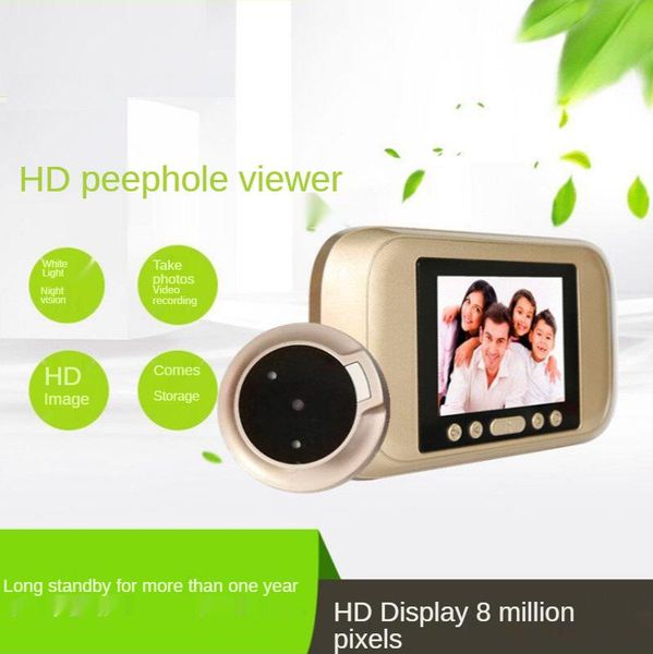 intelligent hd video doorbell 3.5-inch household electronic anti theft camera digital cameras