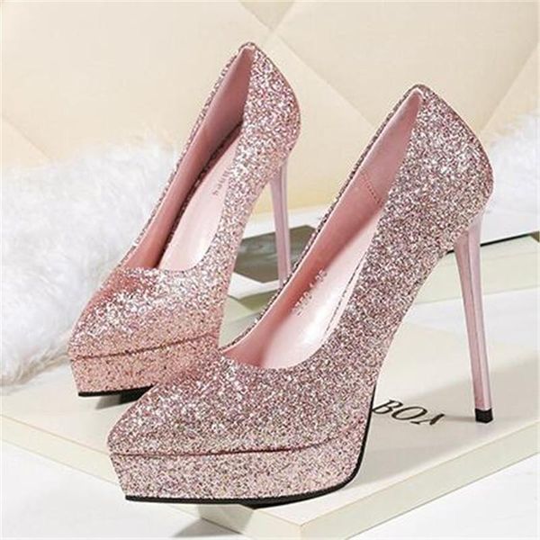 dress shoes 2021 women 12.5cm super high heels bling sequins bridal wedding platform pointed toe pumps stilettos, Black
dress shoes 2021 women 12.5cm super high heels bling sequins bridal wedding platform pointed toe pumps stilettos, Black