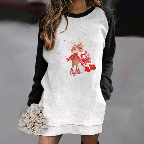 casual dresses elegant for women ladies contrast color long sleeve loose christmas print printing pocket sweatshirt dress, Black;gray
casual dresses elegant for women ladies contrast color long sleeve loose christmas print printing pocket sweatshirt dress, Black;gray