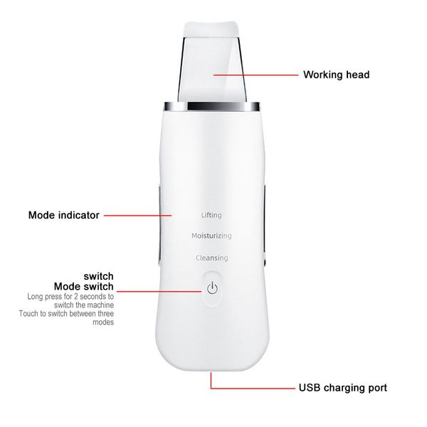 ultrasonic skin scrubber ultrasound ion deep facial cleansing machine face lifting massager spatula pore cleaner reduce wrinkles
ultrasonic skin scrubber ultrasound ion deep facial cleansing machine face lifting massager spatula pore cleaner reduce wrinkles