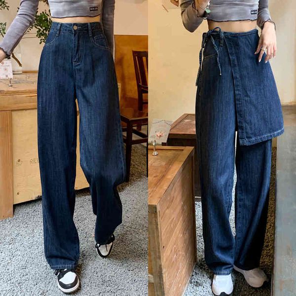 women's jeans high-waisted pants denim loose vintage streetwear girls complete female wide-legged jeans straight femme pantalon y5lj, Blue
women's jeans high-waisted pants denim loose vintage streetwear girls complete female wide-legged jeans straight femme pantalon y5lj, Blue