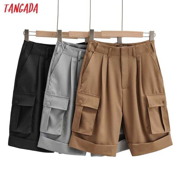 tangada women boyfriend style khaki shorts big pockets female retro casual shorts pantalones 4p73 210609, White;black
tangada women boyfriend style khaki shorts big pockets female retro casual shorts pantalones 4p73 210609, White;black