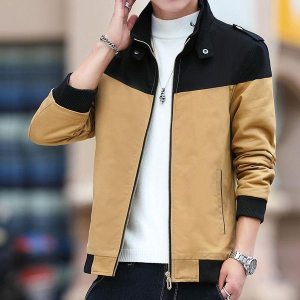 men's jackets stand collar jacket men washed cotton thin spring and autumn body-building casual color contrast windproof streetwear, Black;brown
men's jackets stand collar jacket men washed cotton thin spring and autumn body-building casual color contrast windproof streetwear, Black;brown