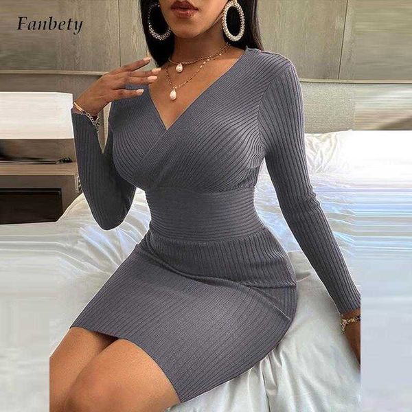 lady solid wrap v neck ribbed hip package dress fashion elegant slim fit bodyon party dress autumn long sleeve knit dress y1006, Black;gray
lady solid wrap v neck ribbed hip package dress fashion elegant slim fit bodyon party dress autumn long sleeve knit dress y1006, Black;gray