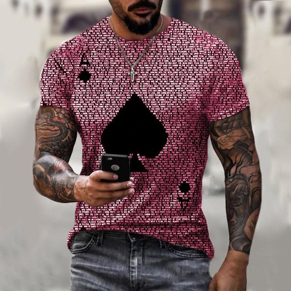 men's t-shirts 2021 summer trend simple t-shirt playing cards spades pattern 3d printing street fashion tide brand short slee, White;black
men's t-shirts 2021 summer trend simple t-shirt playing cards spades pattern 3d printing street fashion tide brand short slee, White;black