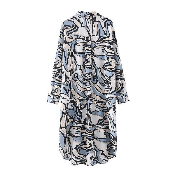 spring summer lapel swirl geometric print midi shirt dress elegant women center buttons hem asymmetry vestido, White
spring summer lapel swirl geometric print midi shirt dress elegant women center buttons hem asymmetry vestido, White