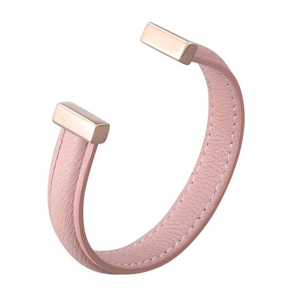 charm bracelets pink genuine leather open lovers jewelry rose gold color stainless steel women bangles men wristband gift pd0990p, Golden;silver
charm bracelets pink genuine leather open lovers jewelry rose gold color stainless steel women bangles men wristband gift pd0990p, Golden;silver