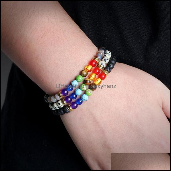 bracelets jewelry beaded, strands 7 chakra reiki prayer beaded bracelet natural tiger eye lava stone healing yoga elastic bracelets&bangles, Black
bracelets jewelry beaded, strands 7 chakra reiki prayer beaded bracelet natural tiger eye lava stone healing yoga elastic bracelets&bangles, Black