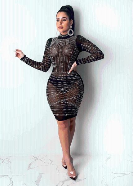 casual dresses summer perspective long sleeve dress nightclub turtleneck diamonds sheath, Black;gray
casual dresses summer perspective long sleeve dress nightclub turtleneck diamonds sheath, Black;gray