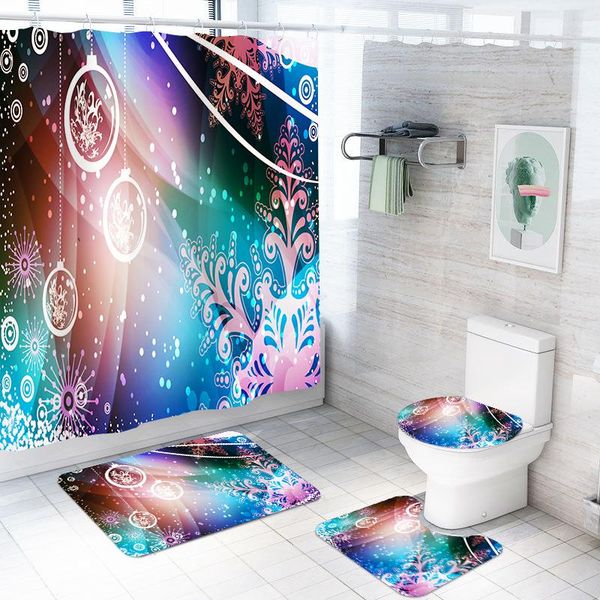 shower curtains 4 pieces merry christmas sets neon lights carpet toilet 3d print bathroom mat for kids colorful bath set
shower curtains 4 pieces merry christmas sets neon lights carpet toilet 3d print bathroom mat for kids colorful bath set