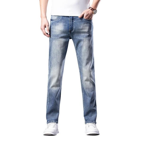 men's jeans 2021 spring autumn regular fit vintage fashion casual washed blue stretch denim pants male brand trousers,505
men's jeans 2021 spring autumn regular fit vintage fashion casual washed blue stretch denim pants male brand trousers,505
