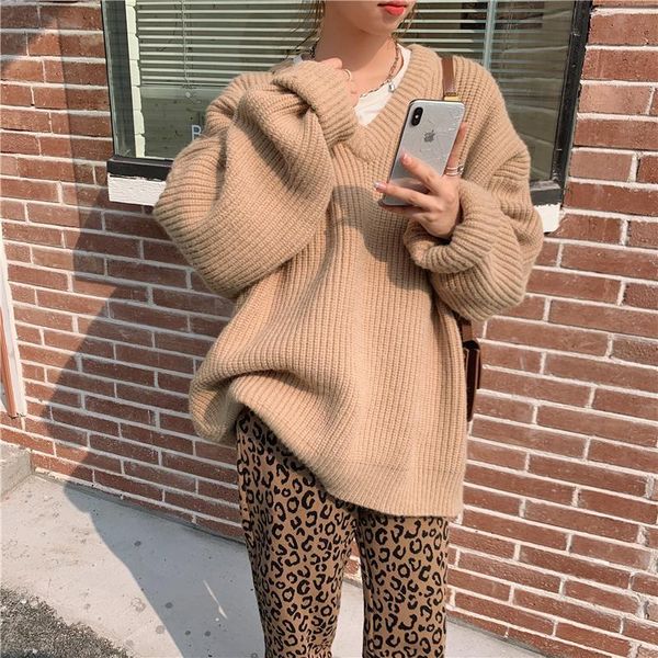 2021 new winter all-match super thick neck v-neck striped leopard-print sweater wool straight pants j8kw, Gray
2021 new winter all-match super thick neck v-neck striped leopard-print sweater wool straight pants j8kw, Gray