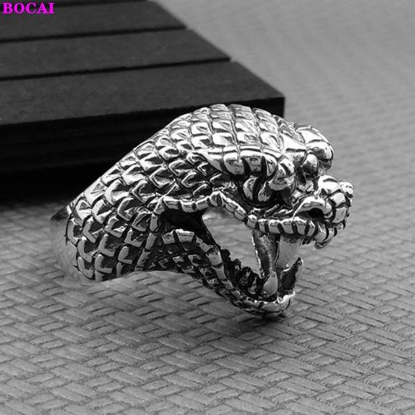 cluster rings s925 sterling silver ring for men thai snake head 2021 fashion personality pure, Golden;silver
cluster rings s925 sterling silver ring for men thai snake head 2021 fashion personality pure, Golden;silver