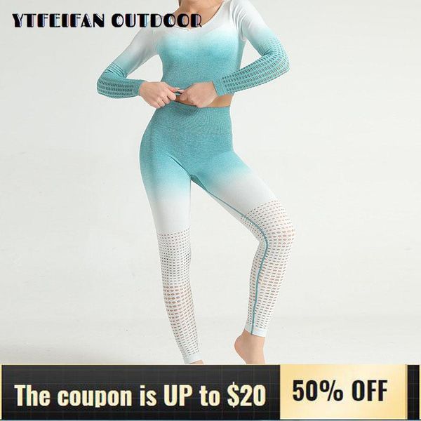 2021 suit for fitness workout clothes for women hollow gradient yoga suit 2 piece set sports running long sleeve and legging, White;red
2021 suit for fitness workout clothes for women hollow gradient yoga suit 2 piece set sports running long sleeve and legging, White;red