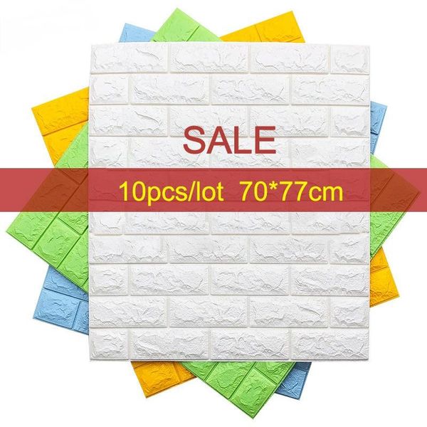 wallpapers 10pcs self adhesive waterproof tv background brick 3d wall sticker living room wallpaper mural bedroom decoration 
wallpapers 10pcs self adhesive waterproof tv background brick 3d wall sticker living room wallpaper mural bedroom decoration