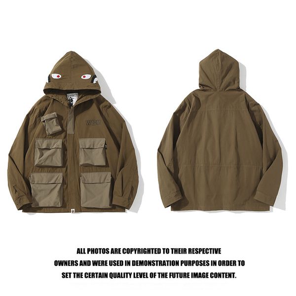 hoodies fashion brand multi pocket tooling jacket hooded in autumn winter of 2021, Black
hoodies fashion brand multi pocket tooling jacket hooded in autumn winter of 2021, Black