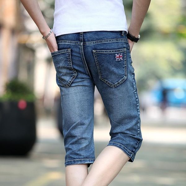 men's jeans summer 2021 fashion casual teenagers korean slim denim blue cropped mid pants breeches calf length
men's jeans summer 2021 fashion casual teenagers korean slim denim blue cropped mid pants breeches calf length