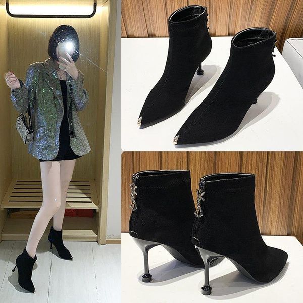 boots gufasa stiletto thin heels women pu heel pointed toe ankle shoes woman fashion 2021 fur booties female, Black
boots gufasa stiletto thin heels women pu heel pointed toe ankle shoes woman fashion 2021 fur booties female, Black