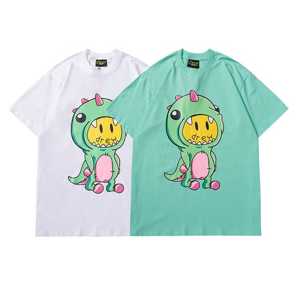 development 2021 drew house dinosaur short sleeve print loose round neck men's t-shirts brand house tees new short sleeve s-xxl, White;black
development 2021 drew house dinosaur short sleeve print loose round neck men's t-shirts brand house tees new short sleeve s-xxl, White;black
