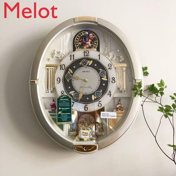 fashion upscale retro wall clock simple magic music crystal wall clock european living room noiseless
fashion upscale retro wall clock simple magic music crystal wall clock european living room noiseless