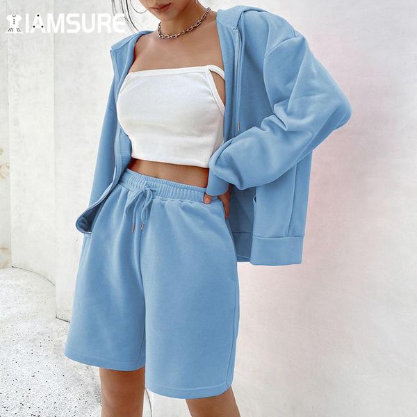 women's tracksuits iamsure solid basic short set women casual streetwear 2 piece sets autumn hooded sweatshirts high waisted sweatpants, Gray
women's tracksuits iamsure solid basic short set women casual streetwear 2 piece sets autumn hooded sweatshirts high waisted sweatpants, Gray