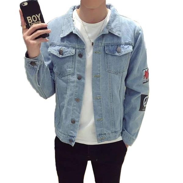 men's jackets casual sanding slim mens denim jacket clothing bomber men cowboy jean chaqueta hombre cotton jeans, Black;brown
men's jackets casual sanding slim mens denim jacket clothing bomber men cowboy jean chaqueta hombre cotton jeans, Black;brown