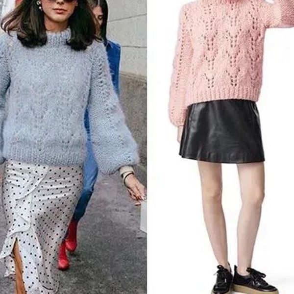 2021 spring and autumn new round neck long lantern sleeve hollow loose knit pullover casual versatile sweater 367m, White;black
2021 spring and autumn new round neck long lantern sleeve hollow loose knit pullover casual versatile sweater 367m, White;black