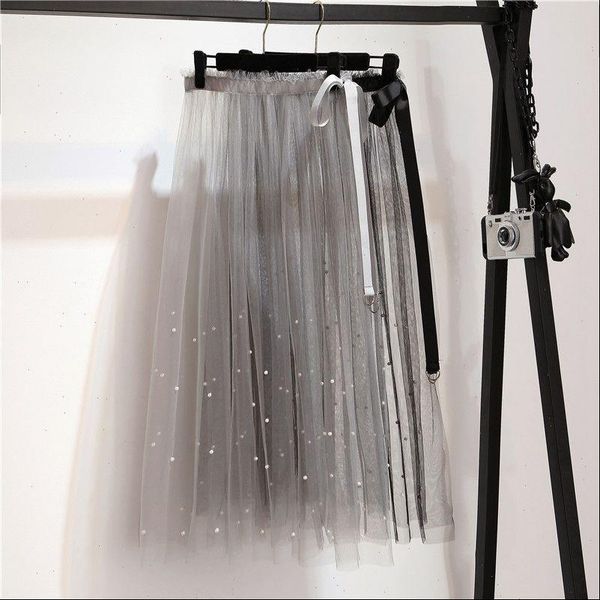 summer fashion tulle skirts women mesh pearl beading long skirts elegant see through lace up high waist pleated skirts q241, Black
summer fashion tulle skirts women mesh pearl beading long skirts elegant see through lace up high waist pleated skirts q241, Black