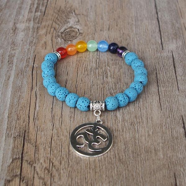 charm bracelets seven chakra bracelet blue lava rock yoga healing reiki pray om mala 7 strand jewelry, Golden;silver
charm bracelets seven chakra bracelet blue lava rock yoga healing reiki pray om mala 7 strand jewelry, Golden;silver