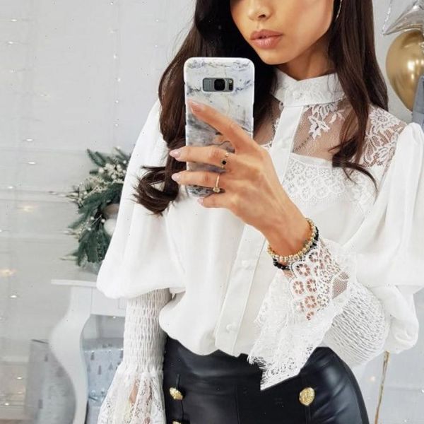 patchwork lace puff sleeve blouse shirts women o neck fashion office lady black white shirt elegant brand blouses
patchwork lace puff sleeve blouse shirts women o neck fashion office lady black white shirt elegant brand blouses