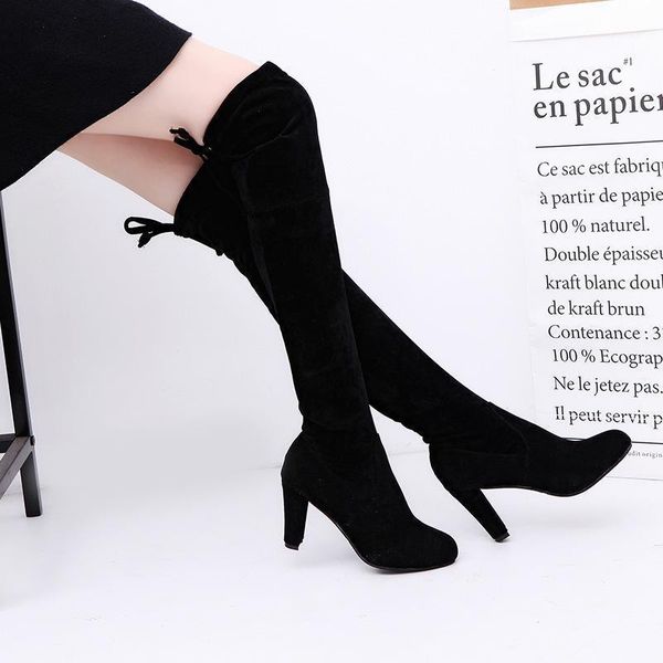 boots women faux suede thigh high fashion over the knee boot stretch flock overknee heels woman shoes black red gray881
boots women faux suede thigh high fashion over the knee boot stretch flock overknee heels woman shoes black red gray881