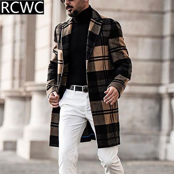 men's wool & blends woolen coat jacket autumn 2021 lapel casual plaid single-breasted warm double-sided mid-length windbreaker, Black
men's wool & blends woolen coat jacket autumn 2021 lapel casual plaid single-breasted warm double-sided mid-length windbreaker, Black