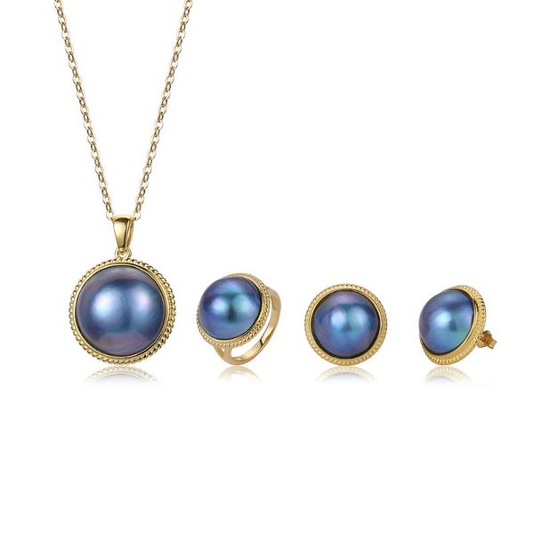 bracelet, earrings & necklace natural blue mabe pearl jewelry set 18k gold ring luxury big freshwater wedding for women 2021, Black
bracelet, earrings & necklace natural blue mabe pearl jewelry set 18k gold ring luxury big freshwater wedding for women 2021, Black