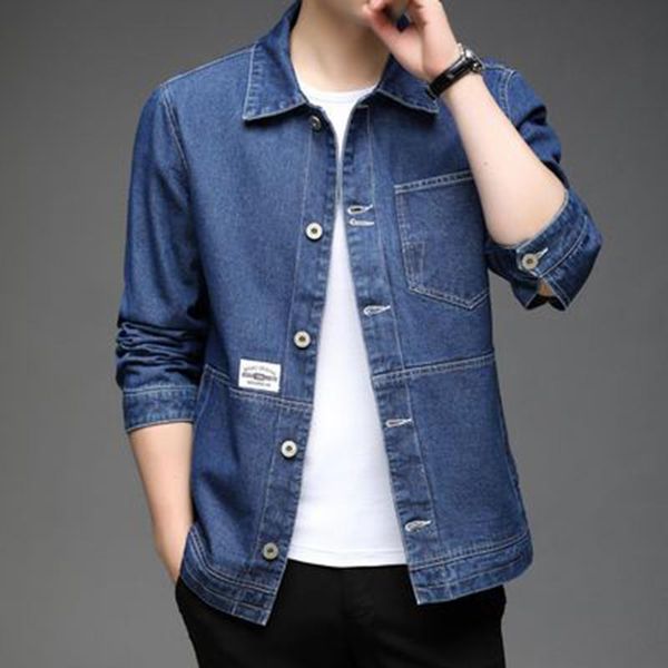men's jackets denim jacket men 2021 autumn fashion casual cargo jeans coats slim fit pocket design outerwear outdoor male, Black;brown
men's jackets denim jacket men 2021 autumn fashion casual cargo jeans coats slim fit pocket design outerwear outdoor male, Black;brown