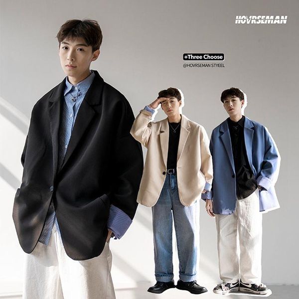 2021 korean streetwear mens suit jacket blazers oversized blazer for men los hombres chaquetas y americanas veste homme costume, White;black
2021 korean streetwear mens suit jacket blazers oversized blazer for men los hombres chaquetas y americanas veste homme costume, White;black