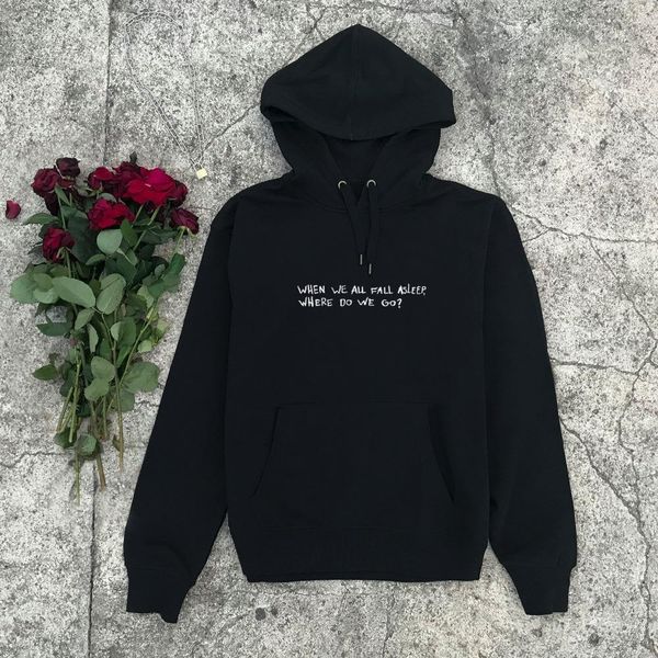 when we all fall asleep where do we go hoodie women fashion grunge aesthetic camisetas tumblr warm cool hipster pullover outfit, Black
when we all fall asleep where do we go hoodie women fashion grunge aesthetic camisetas tumblr warm cool hipster pullover outfit, Black