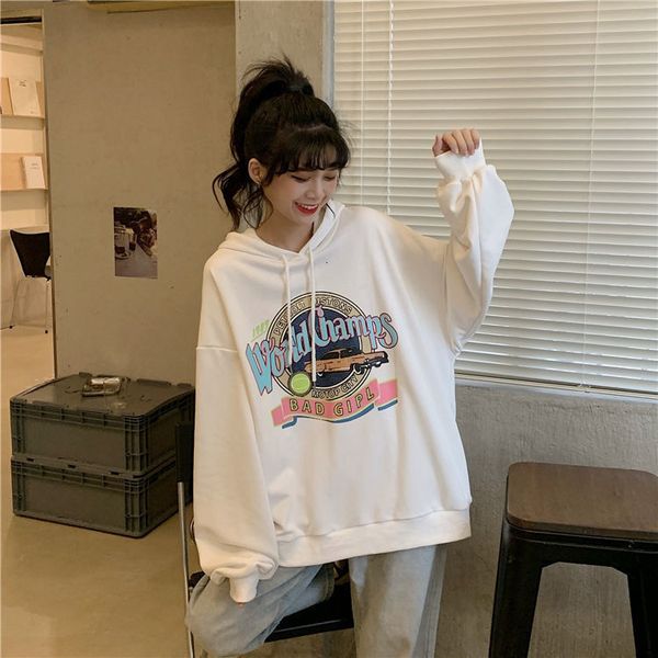 women hoodie autumn new sweatshirt women's 2021 korean hooded harajuku style loose sudadera mujer qn*, Black
women hoodie autumn new sweatshirt women's 2021 korean hooded harajuku style loose sudadera mujer qn*, Black