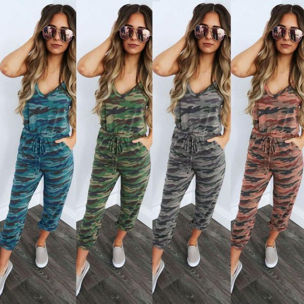 women's pants & capris summer women sports jumpsuits camoufalge v-neck sleeveless loose casual workout bandage sashes gym jumpsuit, Black;white
women's pants & capris summer women sports jumpsuits camoufalge v-neck sleeveless loose casual workout bandage sashes gym jumpsuit, Black;white