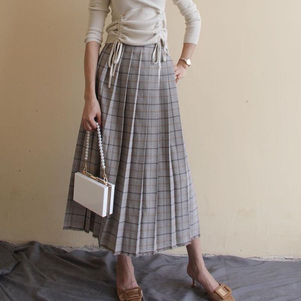 skirts 2021 fashion plaid elegant long maxi women a-line s-2xl elastic waist spring and autumn pleated, Black
skirts 2021 fashion plaid elegant long maxi women a-line s-2xl elastic waist spring and autumn pleated, Black