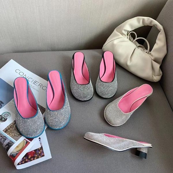 monmoira luxury rhinestone kitten heel women mules mixed colors elegant heel sandals women brand design shoes slides, Black
monmoira luxury rhinestone kitten heel women mules mixed colors elegant heel sandals women brand design shoes slides, Black